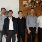Halbfinalisten mit Turnierleiter Frank Kostorz